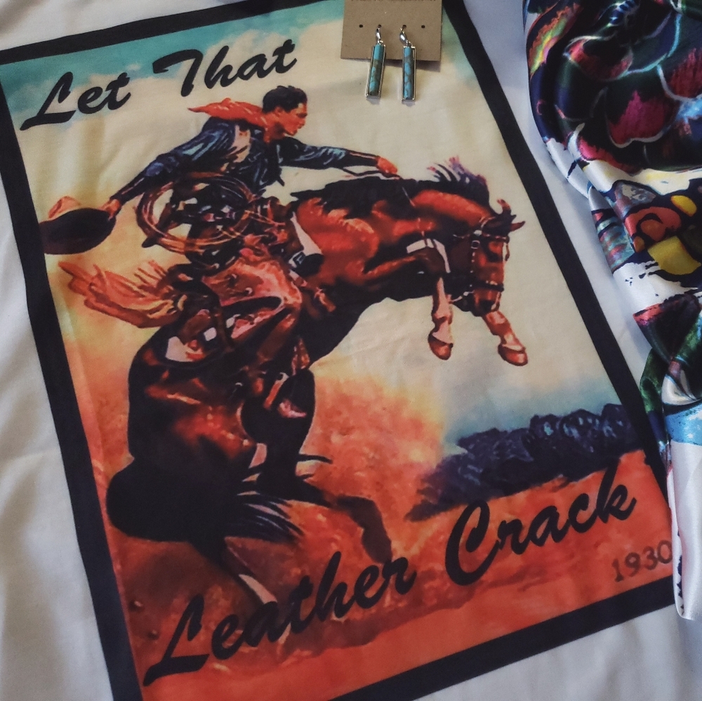 Let that Leather Crack Graphic Tee